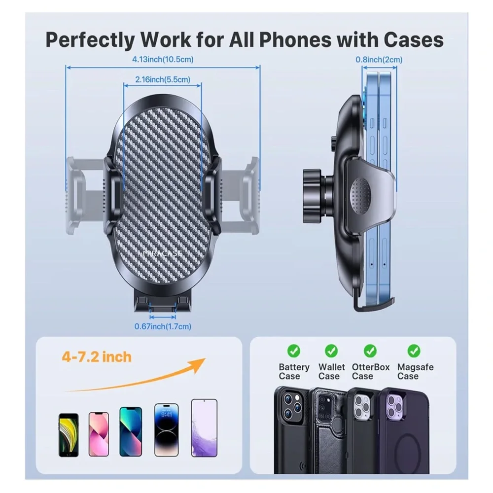 Miracase Car Phone Mount Holder - Black